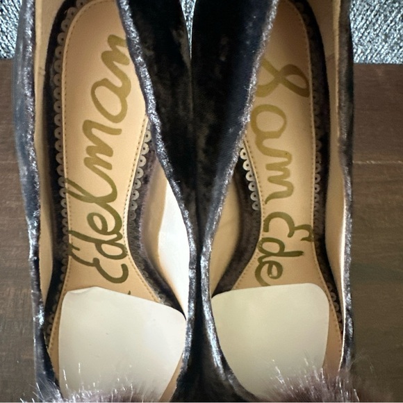 Sam Edelman Haroldson Pump Heels Women's Size 6.5 Dark Brown Event Formal Pom - Picture 8 of 11